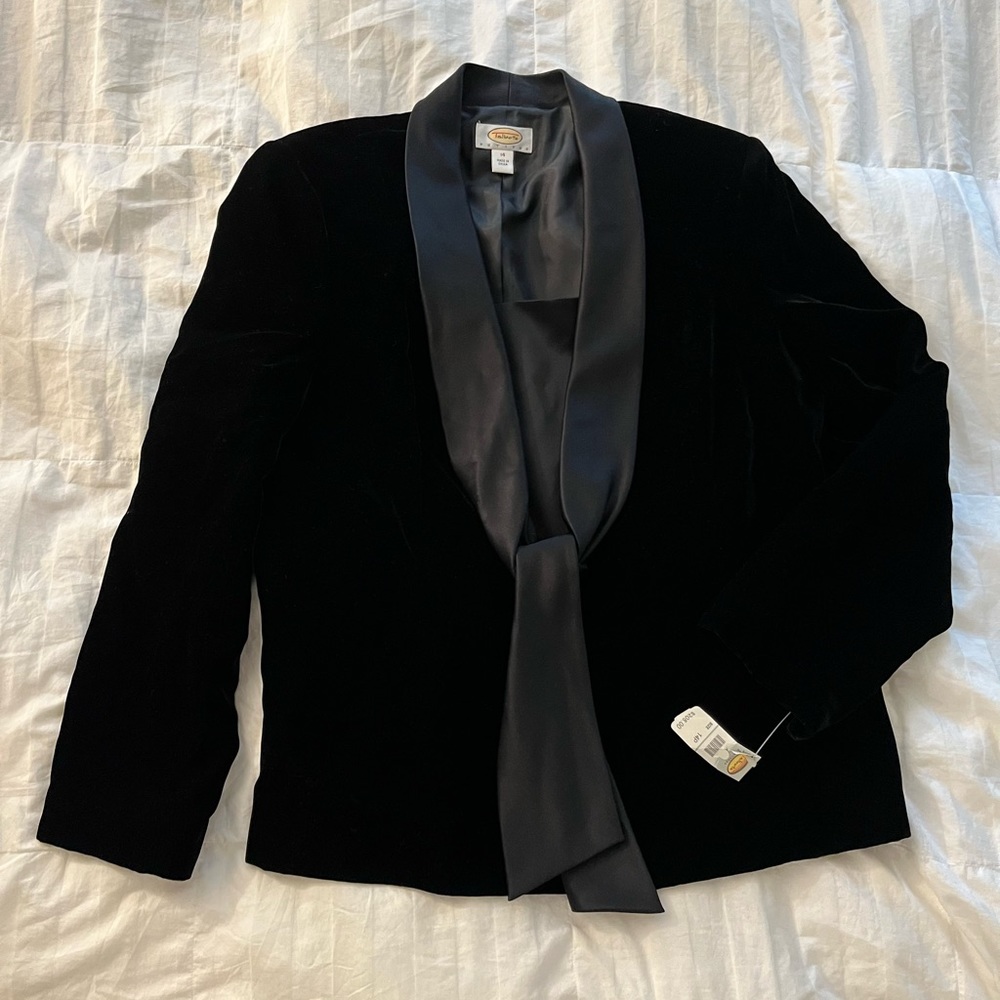 NWT Talbots Petites Velvet Shirt Jacket